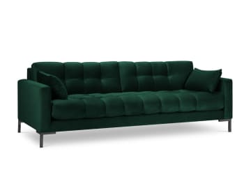 Mamaia - 4-Sitzer Sofa aus Samt, flaschengrün