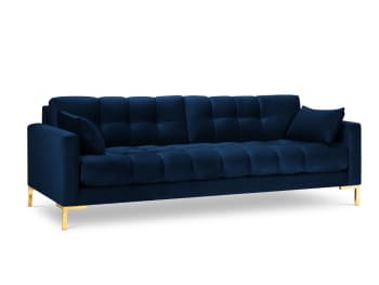 Mamaia - 4-Sitzer Sofa aus Samt, königsblau