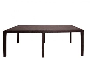 Roma - Table d'extérieur marron 150x90h72
