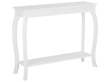 Hartford - Tavolino consolle MDF bianco 100 x 31 cm