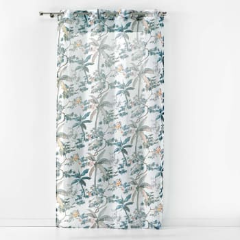 FABULOUS - Voilage tamisant sablé et exotique polyester blanc 240x140cm