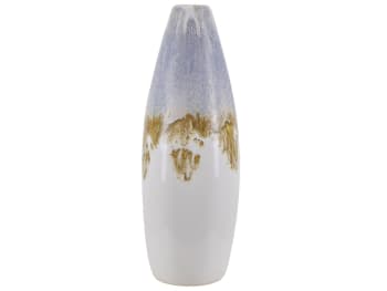 Brauron - Gres porcellanato Vaso da fiori 34 Multicolore Oro