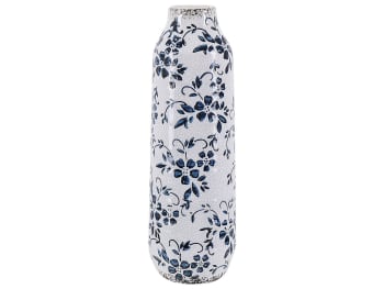 Mulai - Grès Vase à fleurs 35 Bleu