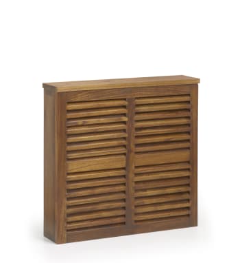 Star - Cache radiateur en bois de mindi marron L 80 cm