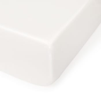 BESTO - Bajera algodón orgánico no ajustable blanco 260x275 (Cama 180-200)
