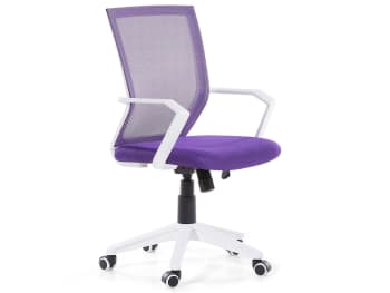 Relief - Chaise de bureau violet foncé réglable en hauteur