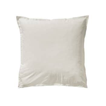 SOFT LINE - Taie d'oreiller en coton lavé beige 65x65