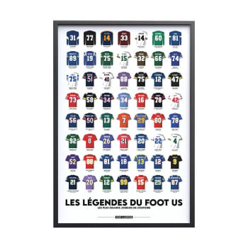 FOOT - Affiche US- Les Légendes du Foot US  - 40 x 60 cm