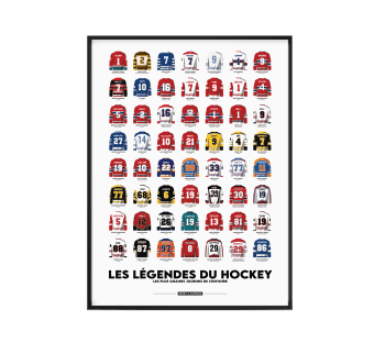 HOCKEY - Affiche Hockey - Les Légendes du Hockey 40 x 60 cm