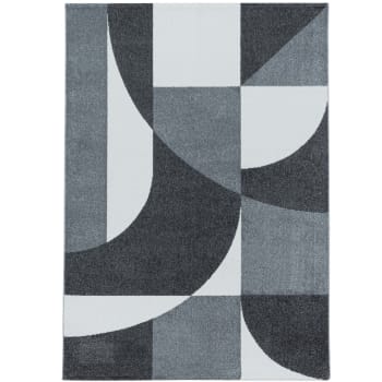 Picasso - Tapis géométrique gris 140x200cm