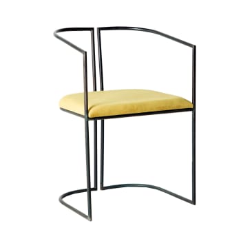 ALLES - Chaise en Fer Noir, 53x51x79 cm