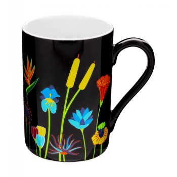 SCHLUCK - Tazza mug 30 cl  - Jardin fleuri - porcelaine de chine - 7 x 0 x 10 cm