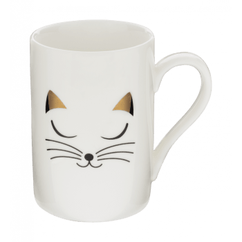 Make International Large Bucket Mug Tazza Love 500ml - Porcellana Bianca Con Scritta Vintage, Lavabile In Lavastoviglie