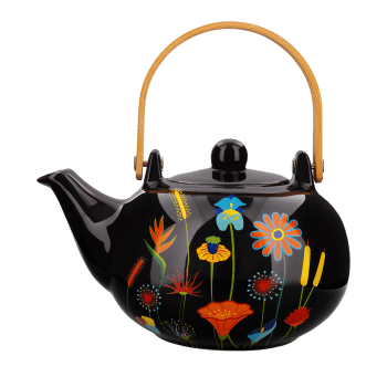 MATINAL TEA - Asiatische Teekanne  - Jardin fleuri - grès - 13 x 21 x 15 cm