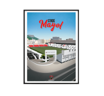 RCT - Affiche Rugby RC Toulon - Stade Mayol 30 x 40 cm