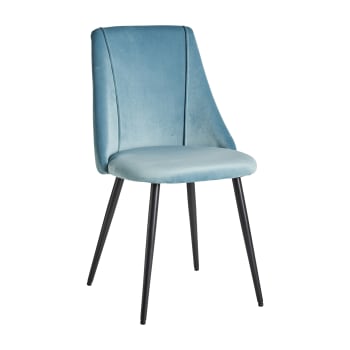 OLBIA - Chaise en Polyester Gris 50x53x84 cm