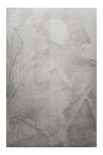 Villa rosso - Tapis tufté mèches rases (15mm) gris clair 120x170