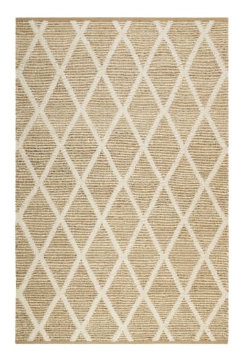 Alfombra De Pasillo Agadir Akzent - 67x290 Cm, Antideslizante, Color Beige, Poliamida