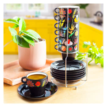 3 Pezzi Porta Tazze 6 Ganci, Porta Tazze Da Appendere Con Viti