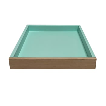 PLATEAU TABLE À LANGER MARGOT - Plateau optionnel pour table à langer bicolore vert - 70x90x7cm