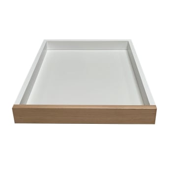 PLATEAU TABLE À LANGER MARGOT - Plateau optionnel pour table à langer  bicolore blanc - 70x90x10 cm