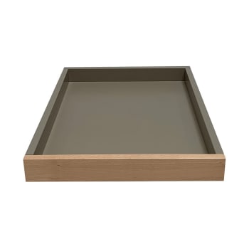 PLATEAU TABLE À LANGER MARGOT - Plateau optionnel pour table à langer  bicolore gris - 70x90x10 cm