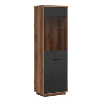 Homestyles Credenza Dispensa In Legno Stile Missionario | 2 Ante Con Ripiani Regolabili - Finitura Rovere - 3