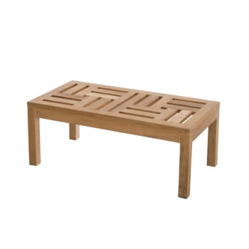 Harris - Table basse de jardin 100 x 50 cm en bois teck