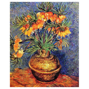 Tableau - Fritillaries, Couronne Impériale, Van Gogh 50x60cm