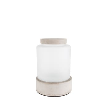 REINA - Vase design en béton L gris béton