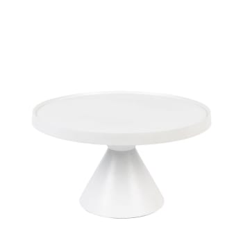 Floss - Table basse en métal D60cm blanc