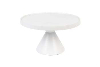 Floss - Table basse en aluminium blanc