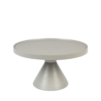 Floss - Table basse en métal D60cm gris