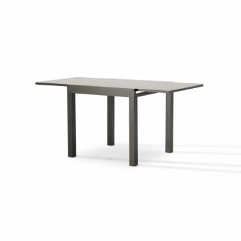 TOKYO - Table de jardin en aluminium marron 160/80×80 cm