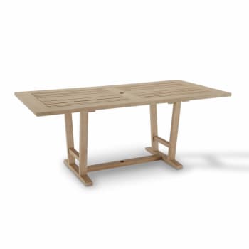 MADEIRA - Table de jardin en bois d'eucalyptus 180×90 cm