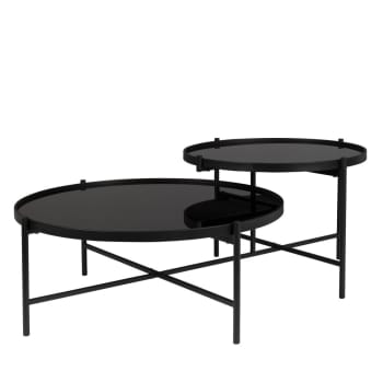 Li - Table basse en métal noir
