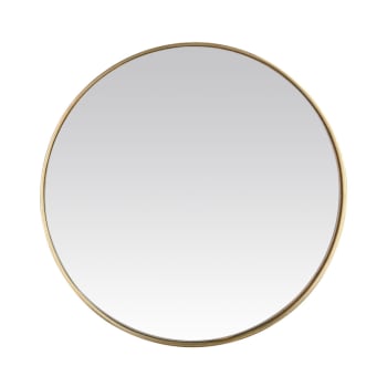 Sia - Miroir rond D100cm or