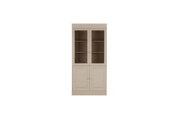 Chow - Cabinet 4 portes en bois gris
