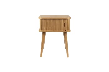 Barbier - Mesa auxiliar de madera beige