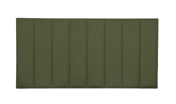 NILA - Tête de lit tapissée en velours vert sauge 160x57cm