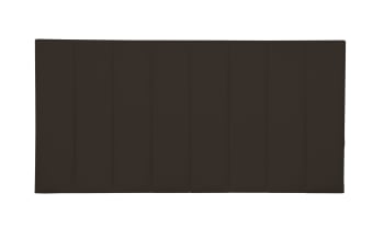 NILA - Tête de lit tapissée en velours marron 160x57cm