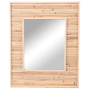 KONÉ - Miroir rotin et bambou 45x55cm
