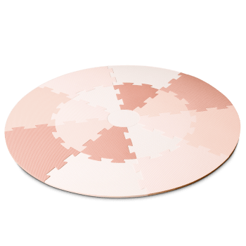 Tappeto puzzle in vinile rosa per bambini 120x120 cm