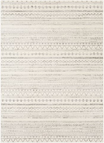 Bianca - Tapis Scandinave Bohème Gris/Blanc 152x213