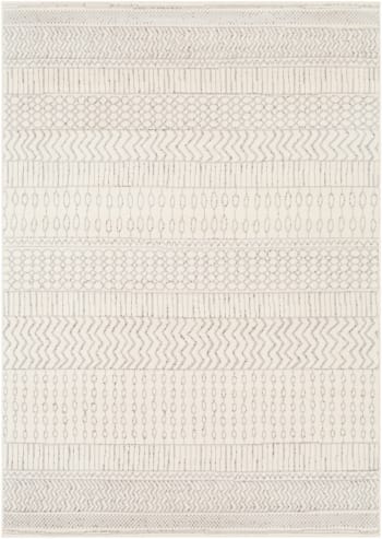 Bianca - Tapis Scandinave Bohème Blanc/Gris 200x275