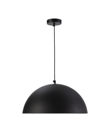 Lámpara techo aluminio color negro - Lámpara techo pantalla metálica negro pendel pvc