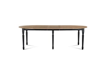 Table avec allonge en stratifié et métal - Victoria