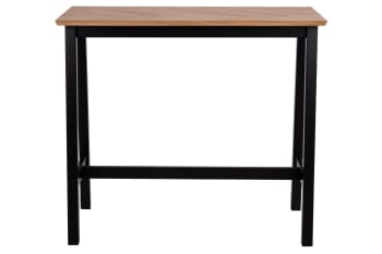 STELLA - Table haute rectangulaire en bois L120