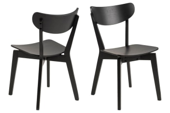 Leta - Lot de 2 chaise scandinave en bois