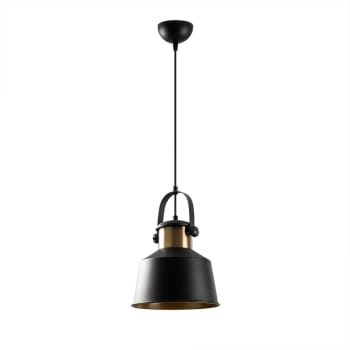 H.W.S Lampadario A Sospensione Vintage 4 Luci – Nero/Oro Regolabile E27 – Per Sala Da Pranzo